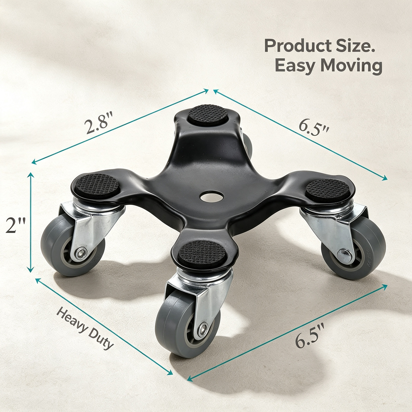 3‑Wheel Furniture Moving Dolly Caster