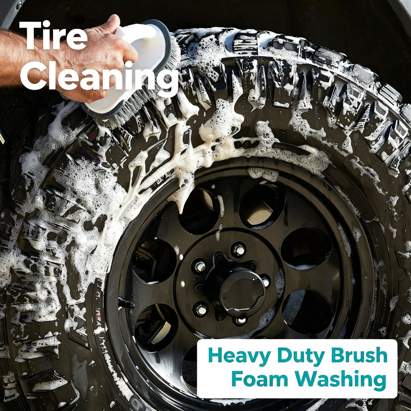 Hand Grip Car Tire Scrub Cleaning Brush