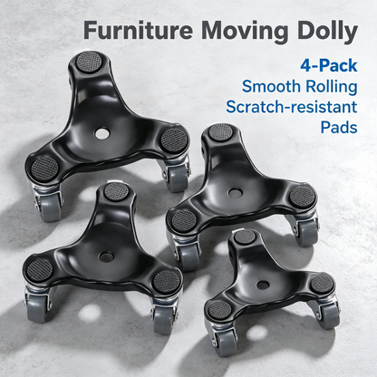 3‑Wheel Furniture Moving Dolly Caster