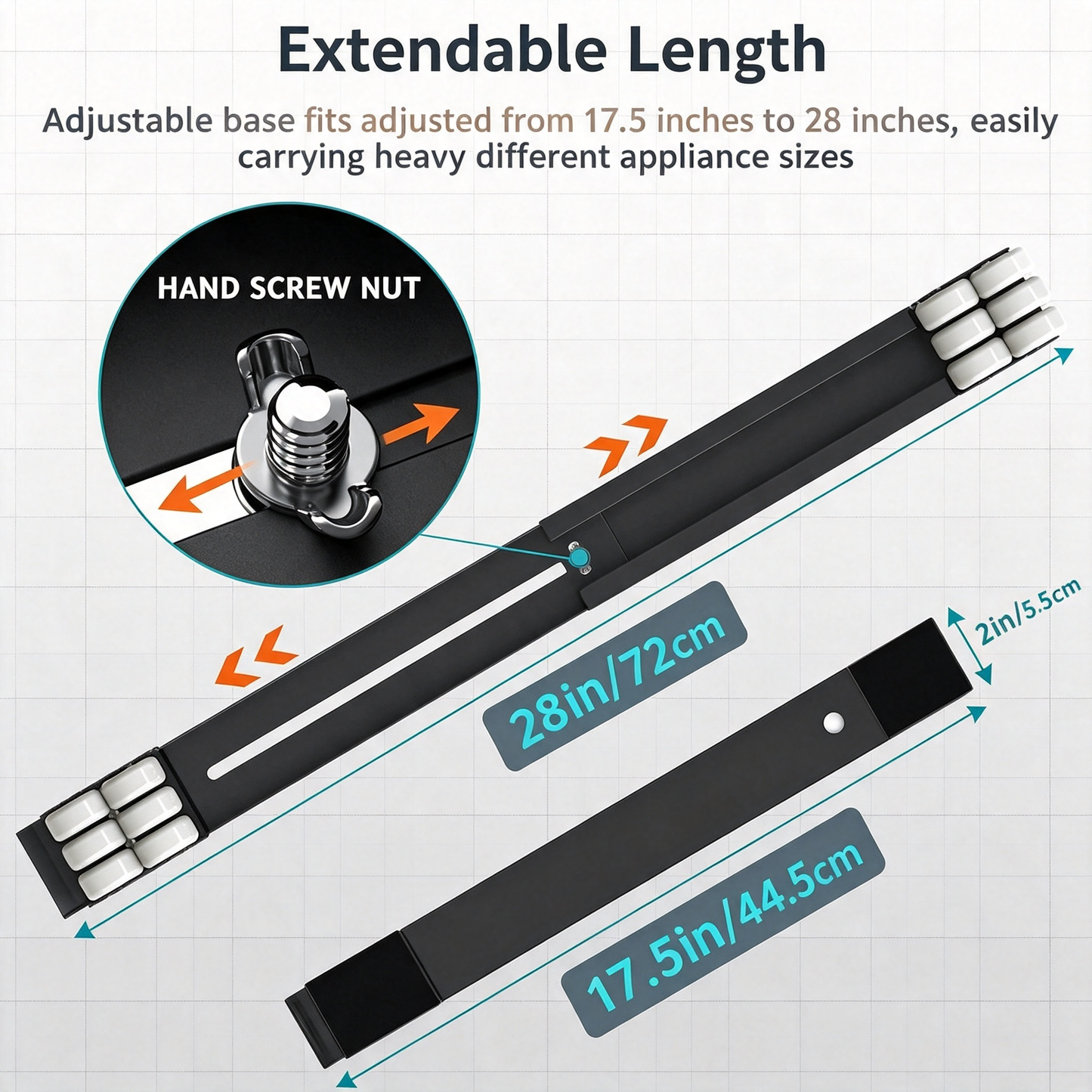 Adjustable Furniture Moving Dolly for Washer Refrigerator