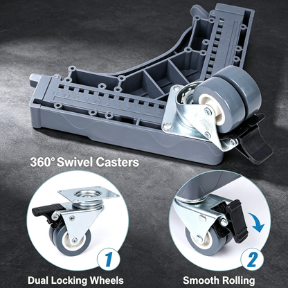 Adjustable Appliance Moving Base with Lockable Casters