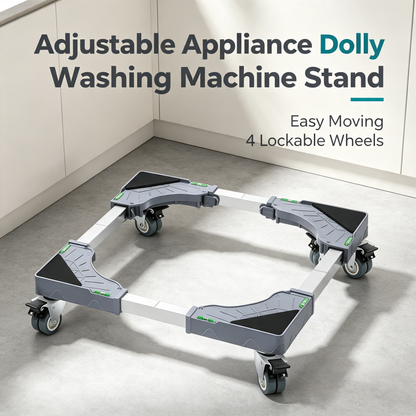 Adjustable Appliance Moving Base with Lockable Casters