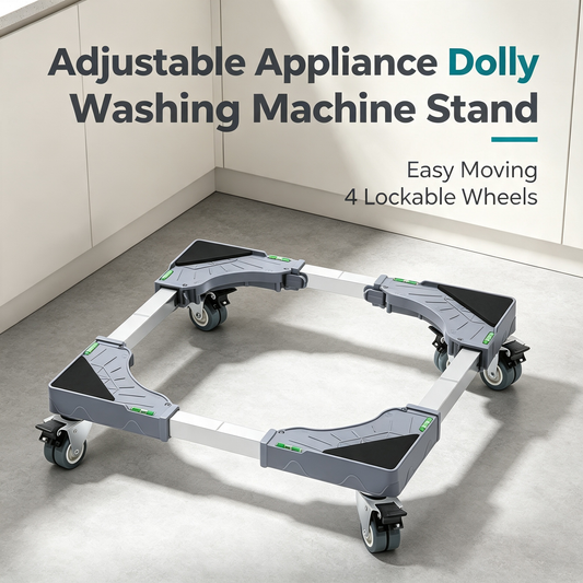 Adjustable Appliance Moving Base with Lockable Casters