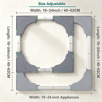 Adjustable Appliance Moving Base with Lockable Casters