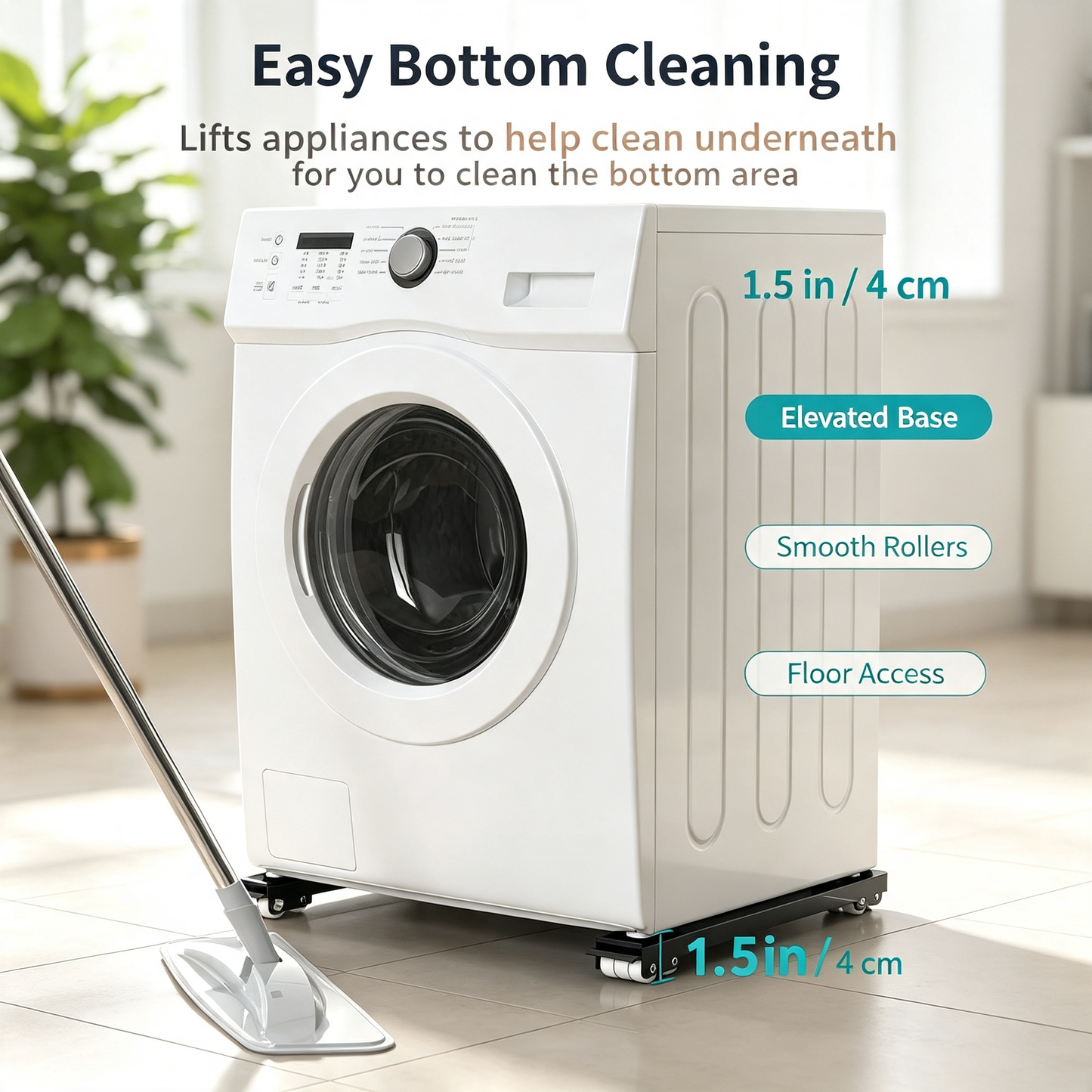 Adjustable Furniture Moving Dolly for Washer Refrigerator